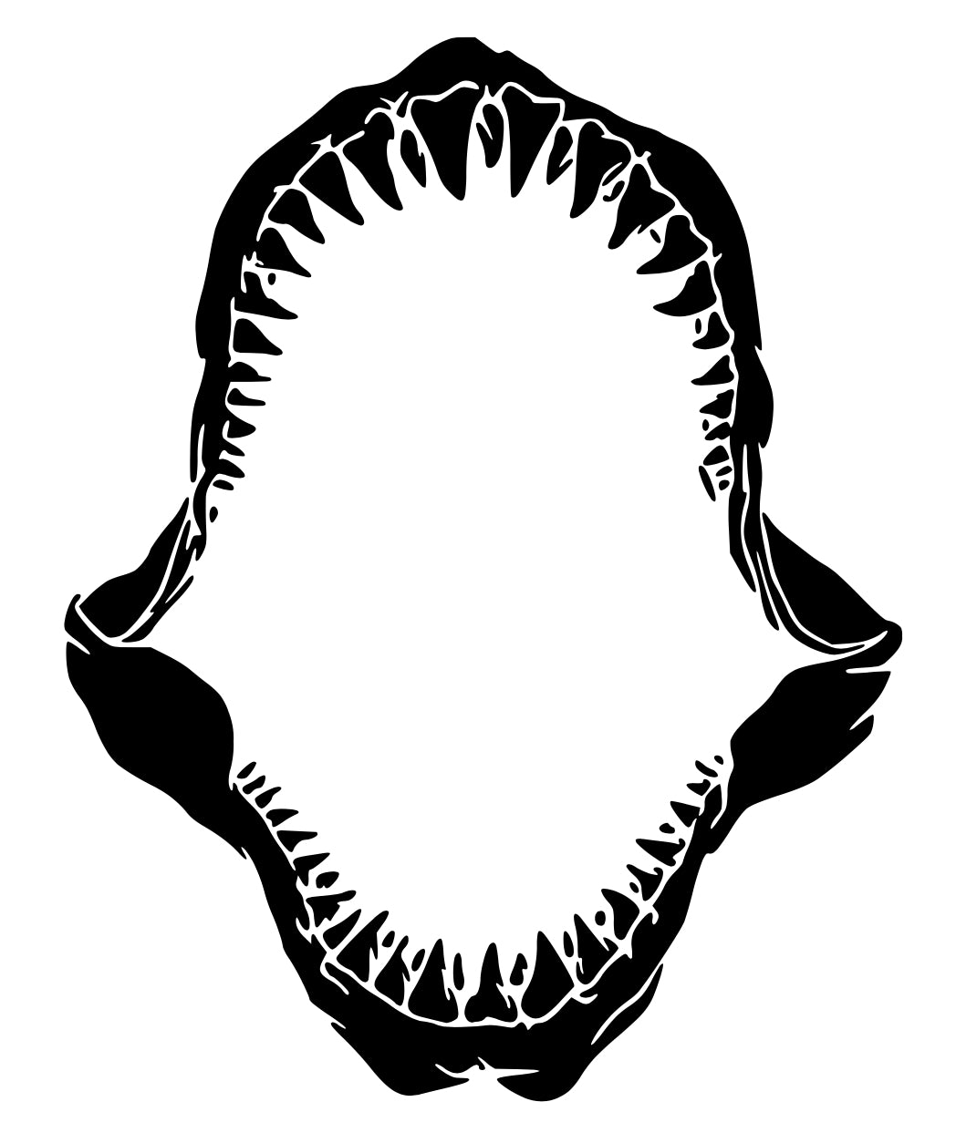 Shark Jaw Decal
