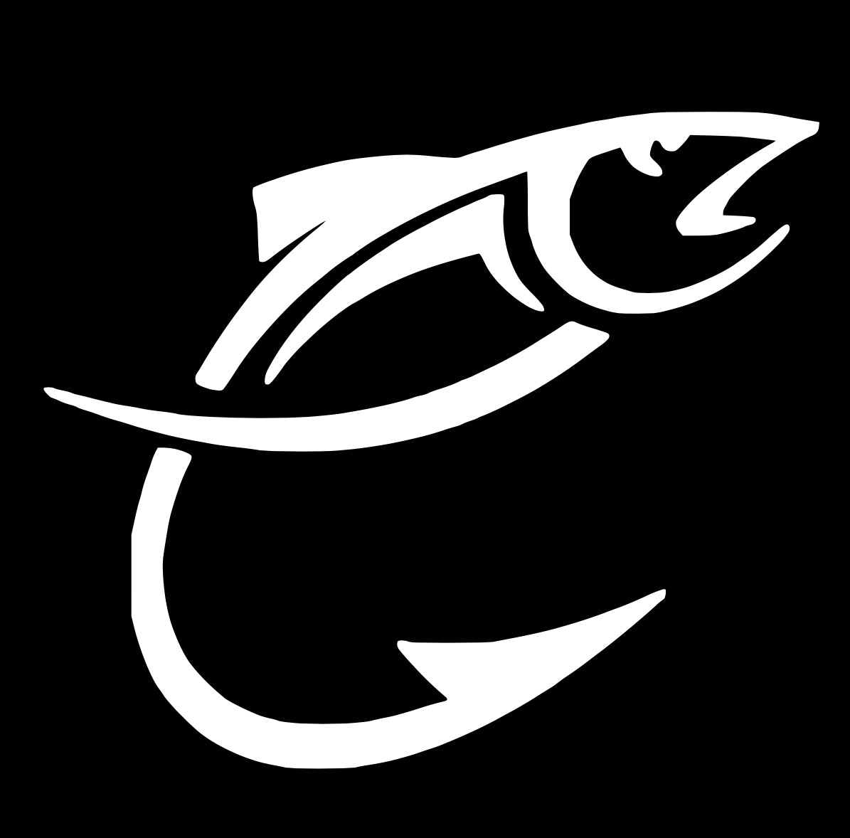 Fish Hook Decal