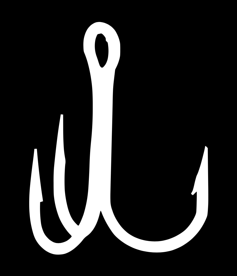 Treble Hook Decal