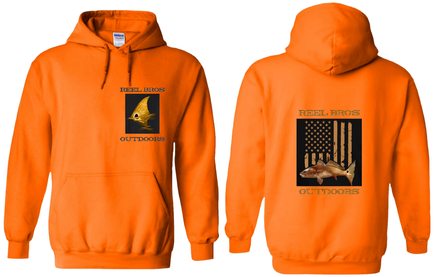 Reel Bro's Redfish Hoodie